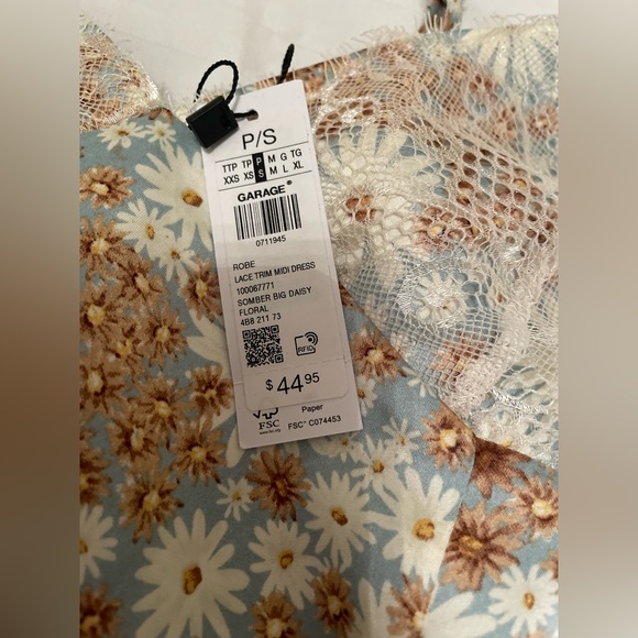 Garage Silk and Lace Dress BNWT - Picture 2 of 7